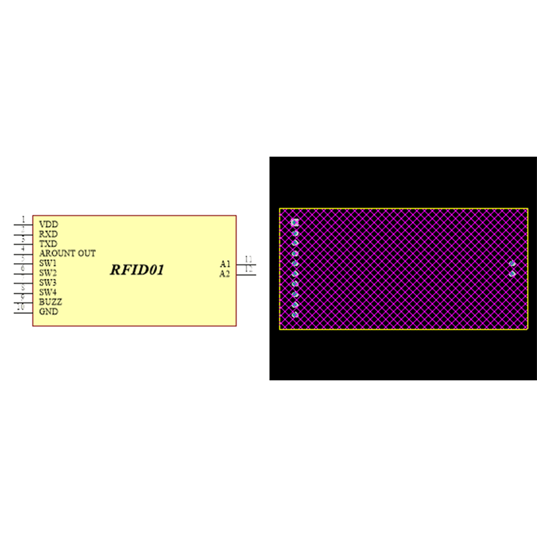 فوت پرینت ماژول RFID01