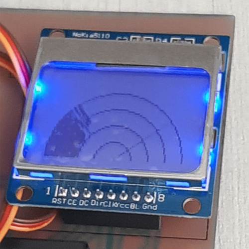 پروژه رادار با التراسونیک و LCD نوکیا