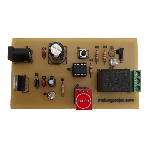 پروژه کنترل رله با سنسور Touch