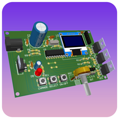 پروژه کنترل و درایور LED RGB