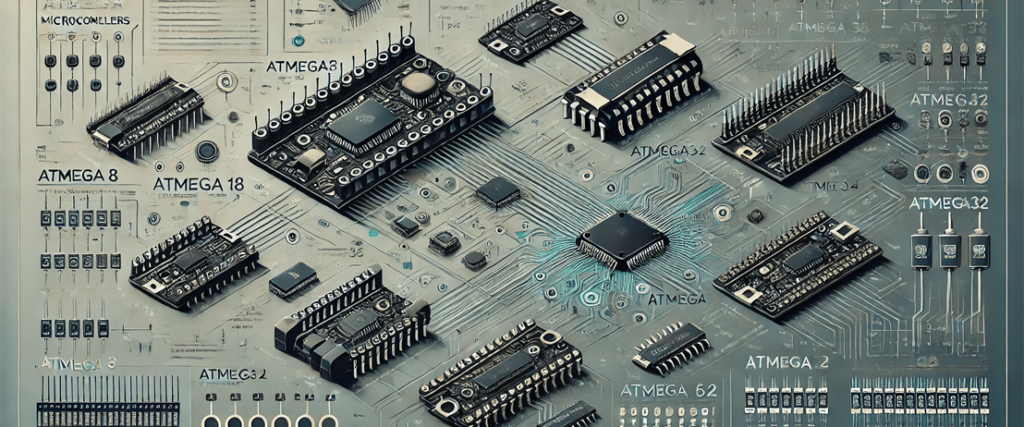 Atmega Writer انواع میکروکنترلرهای شرکت Atmega و مقایسه آنها | ساخت پروژه