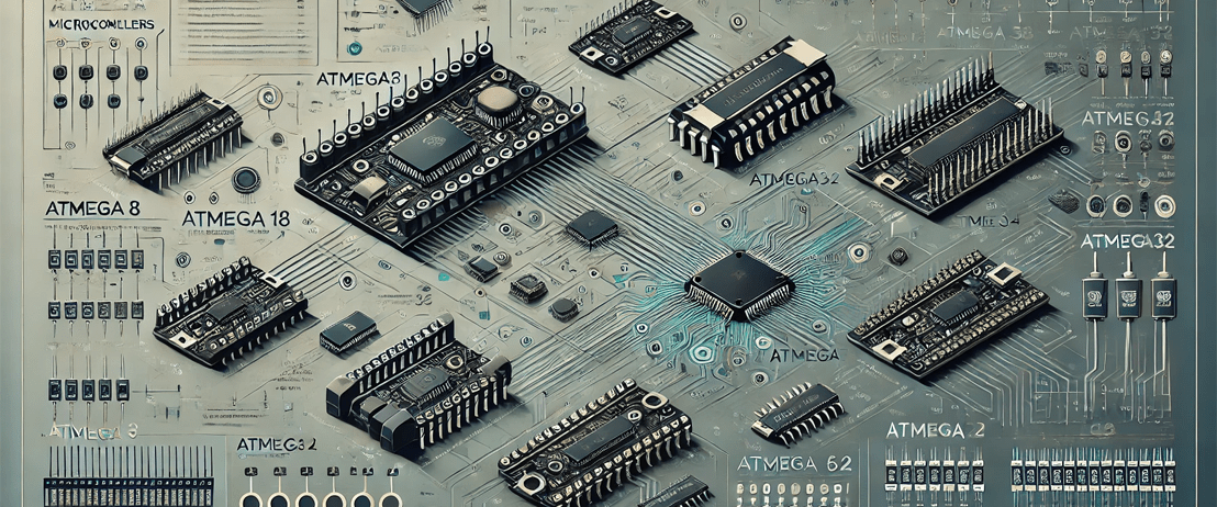 انواع میکروکنترلرهای شرکت Atmega و مقایسه آنها