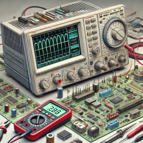 آشنایی با ابزارهای اندازه‌گیری و تست الکترونیکی مولتی‌ متر و اسیلوسکوپ