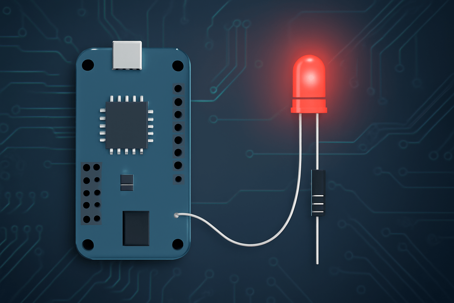 کنترل LED با میکروپایتون پروژه روشن و خاموش کردن LED